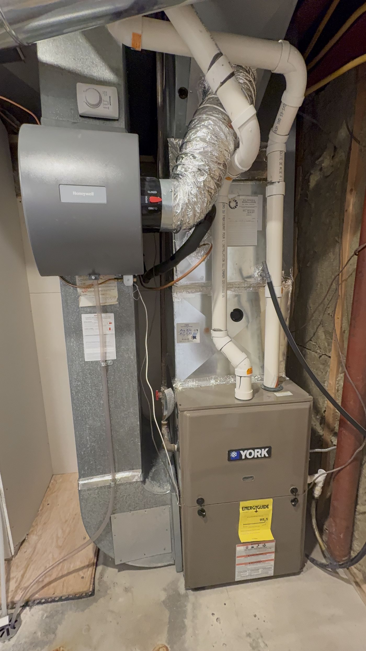 Recent furnace replacement project in Oakville by IKAD Mechanical