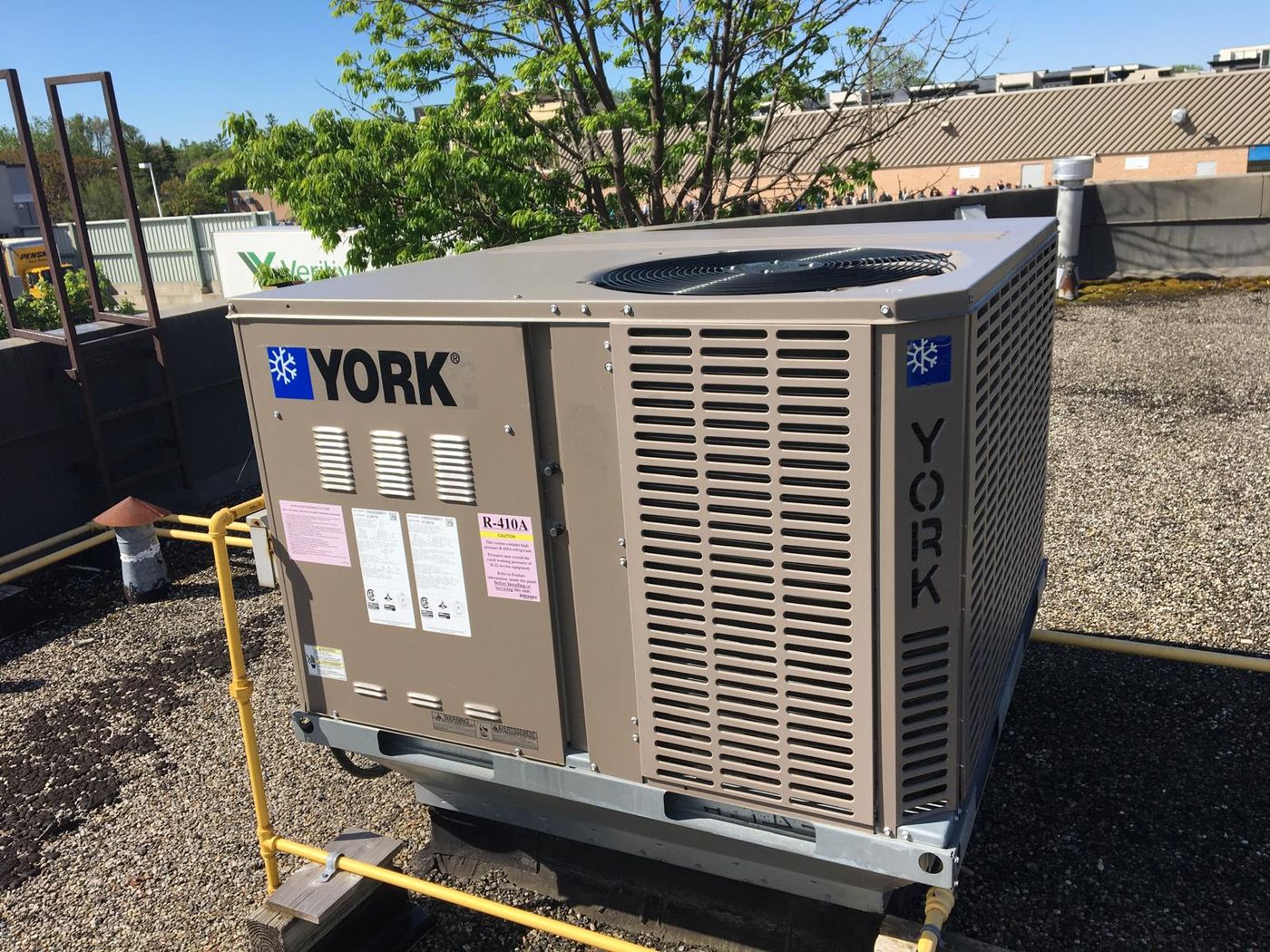 New commercial duct work installation at a Hamilton daycare