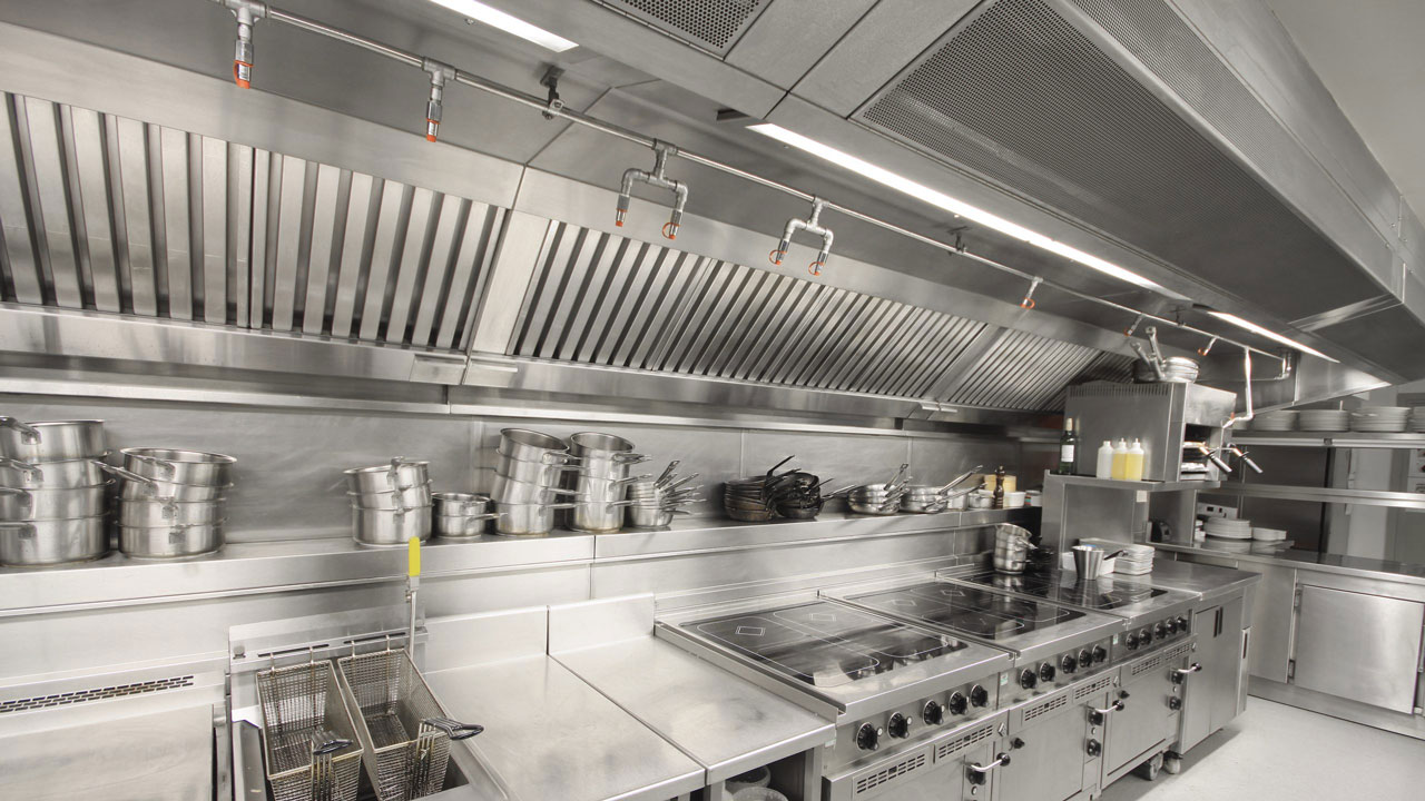 Commercial kitchen hood system